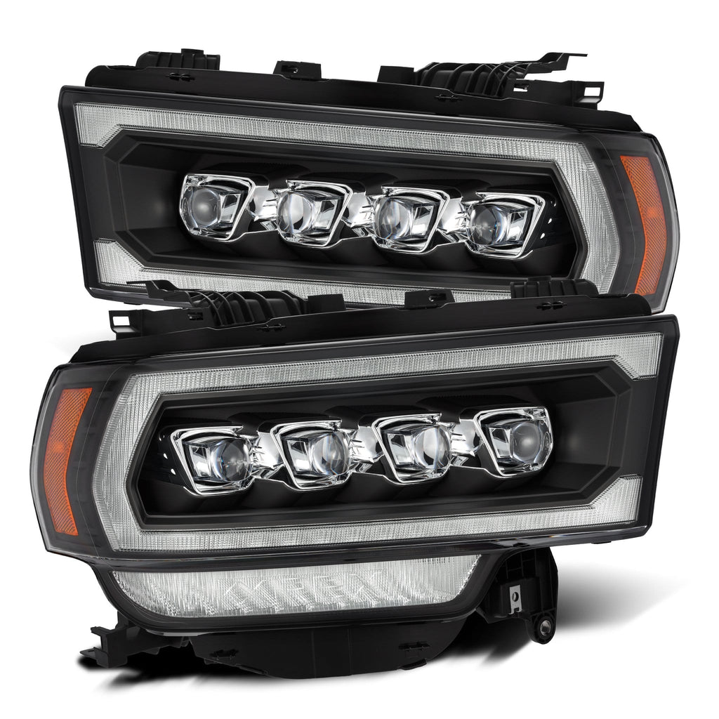 AlphaRex 19-24 Ram 2500/3500/4500/5500 NOVA-Series LED Projector Headlights Black
