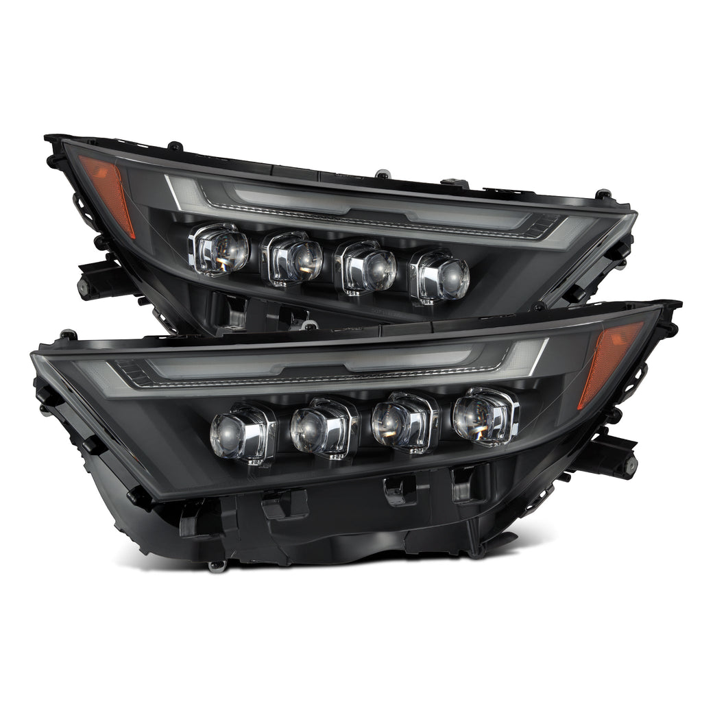 AlphaRex 19-25 Toyota RAV4 (High Trim) NOVA-Series LED Projector Headlights Black
