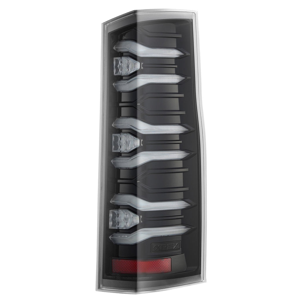 AlphaRex 19-26 Mercedes-Benz Sprinter LUXX-Series LED Tail Lights Black Clear