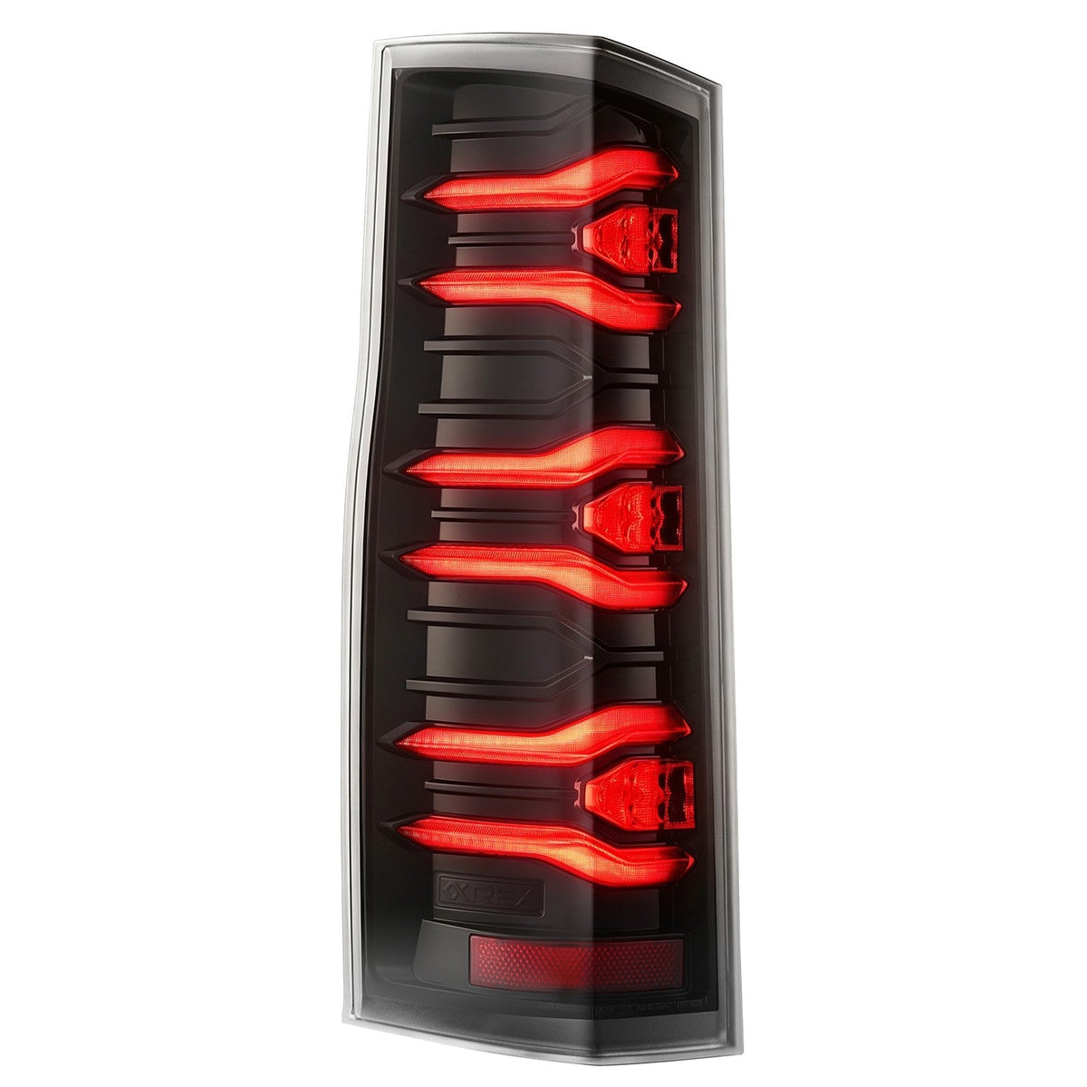 AlphaRex 19-26 Mercedes-Benz Sprinter LUXX-Series LED Tail Lights Black Clear
