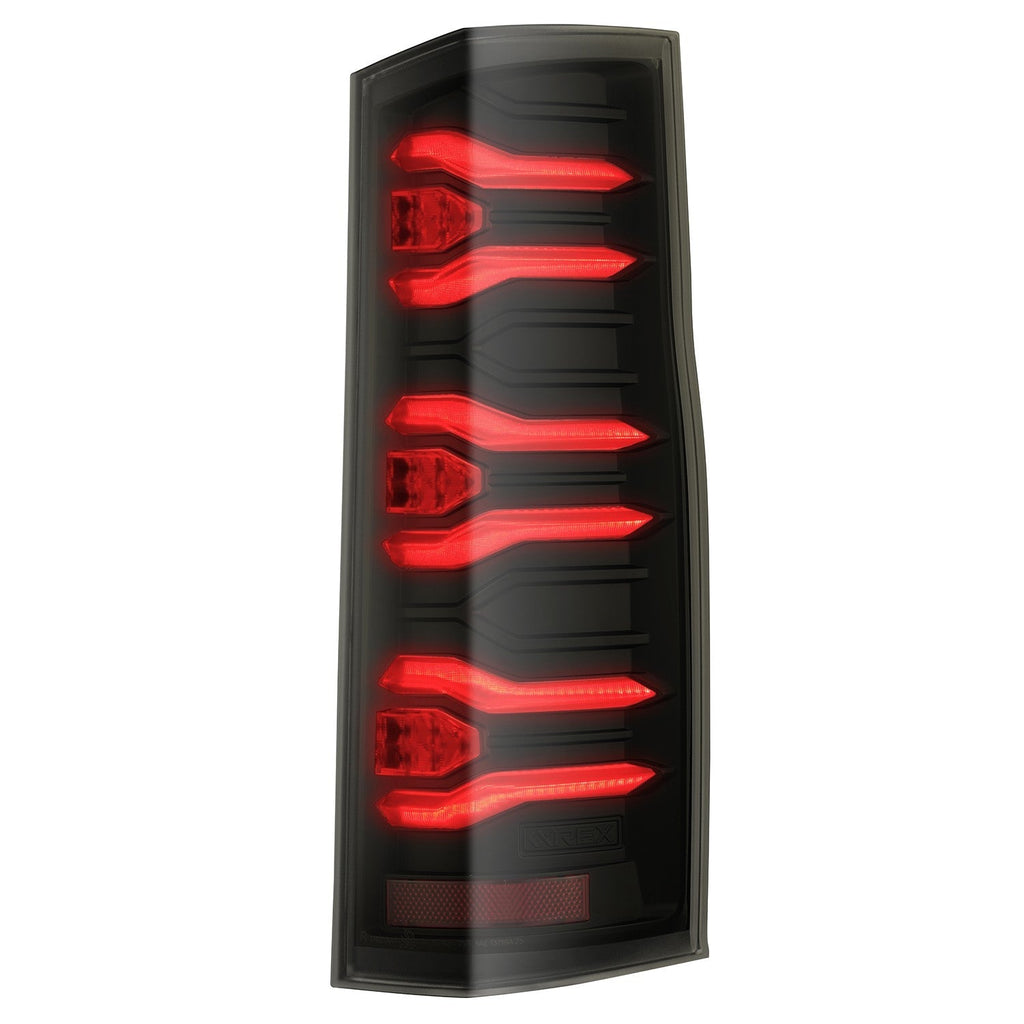AlphaRex 19-26 Mercedes-Benz Sprinter LUXX-Series LED Tail Lights Black Smoke