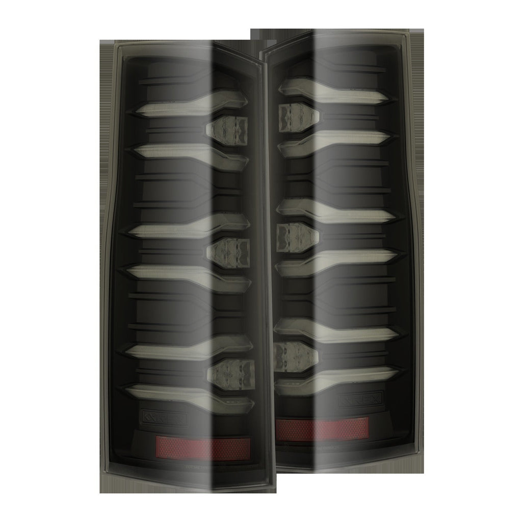 AlphaRex 19-26 Mercedes-Benz Sprinter LUXX-Series LED Tail Lights Black Smoke