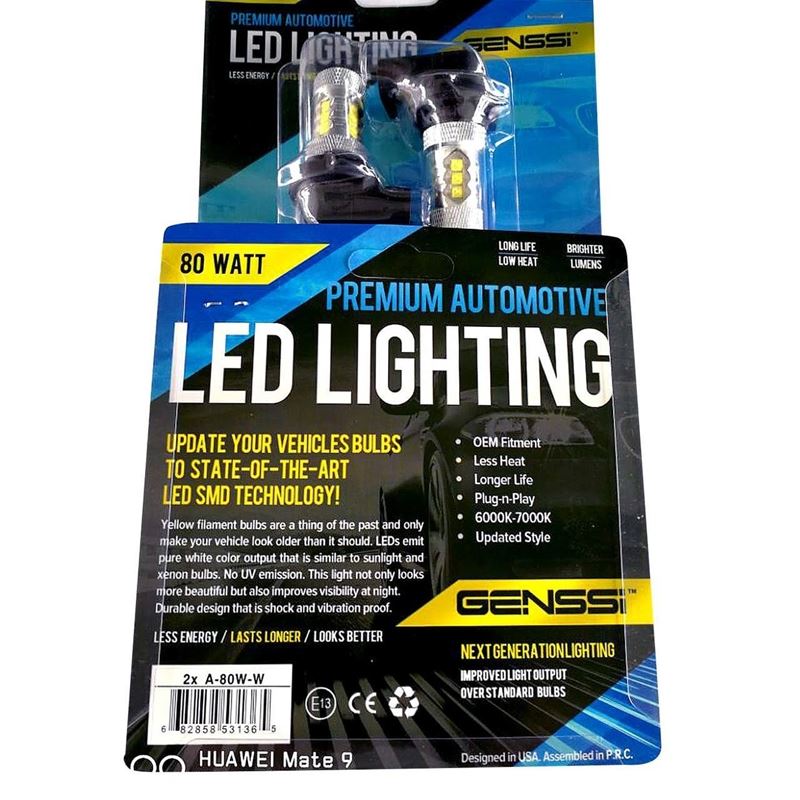 80W LED For Kawasaki ATV 92069-0019 Headlight Bulbs (2 Pack) product image