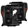 AlphaRex 20-22 Ford Super Duty LUXX-Series LED Projector Headlights Alpha-Black