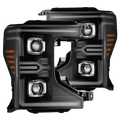 AlphaRex 20-22 Ford Super Duty LUXX-Series LED Projector Headlights Black