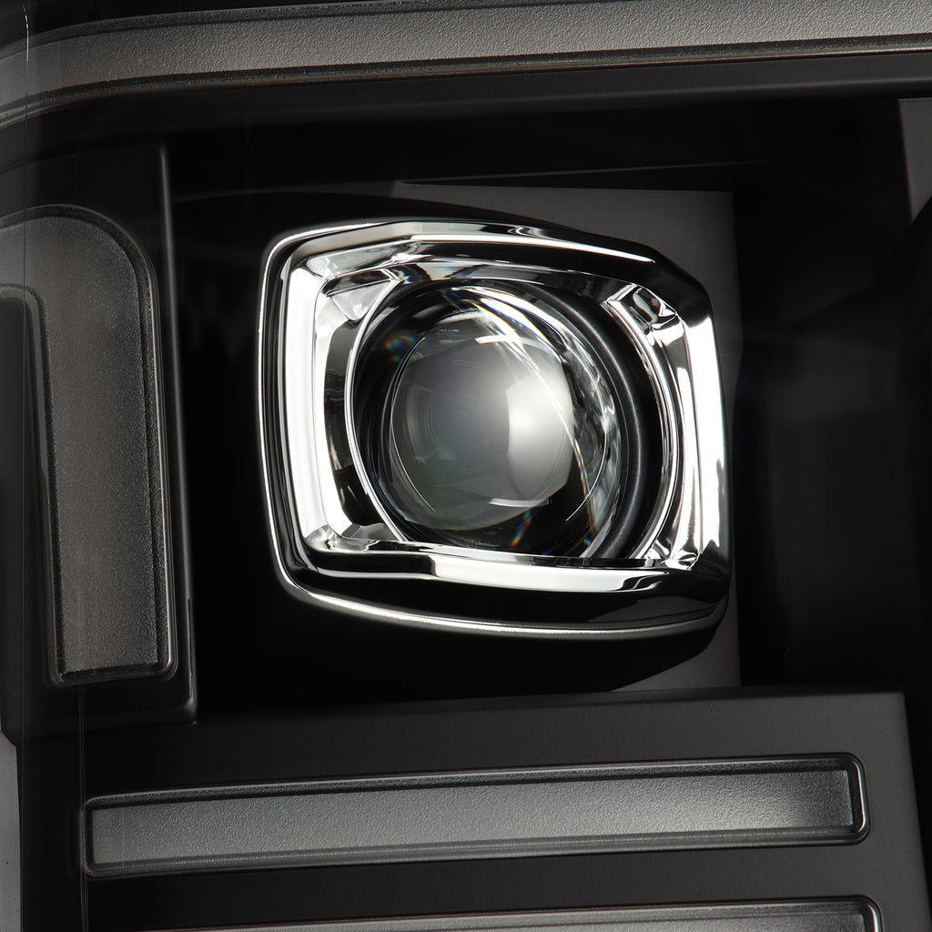 AlphaRex 20-22 Ford Super Duty PRO-Series Halogen Projector Headlights Black