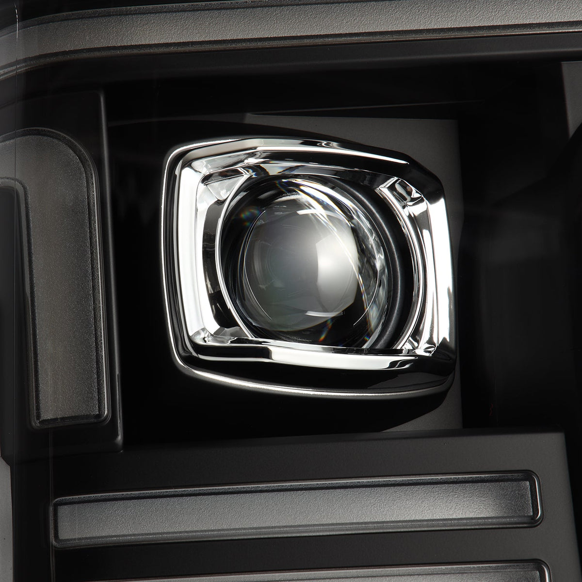 AlphaRex 20-22 Ford Super Duty PRO-Series Halogen Projector Headlights Black