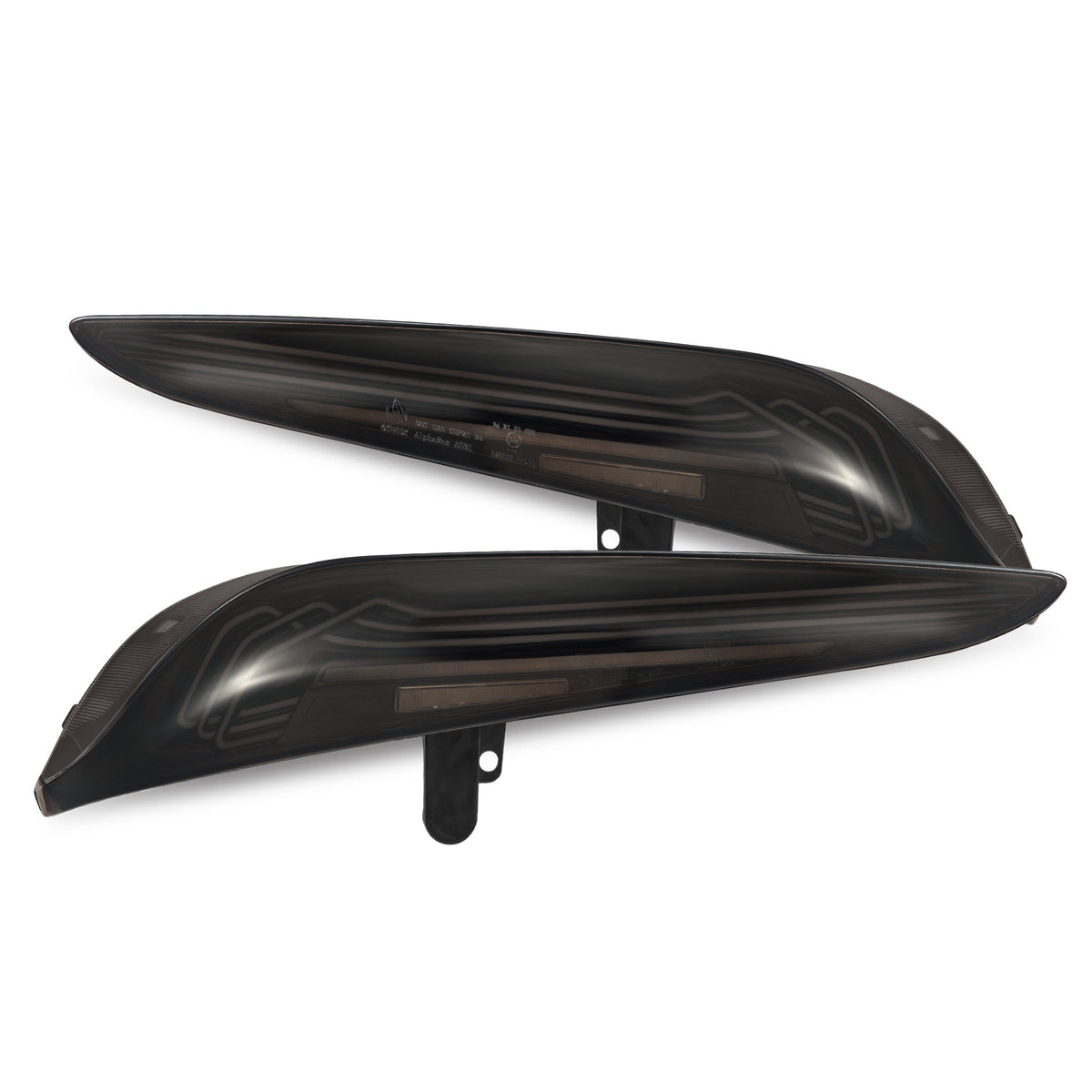 AlphaRex 20-26 Toyota Supra CSL Laser Style LUXX-Series LED Tail Lights Black Smoke