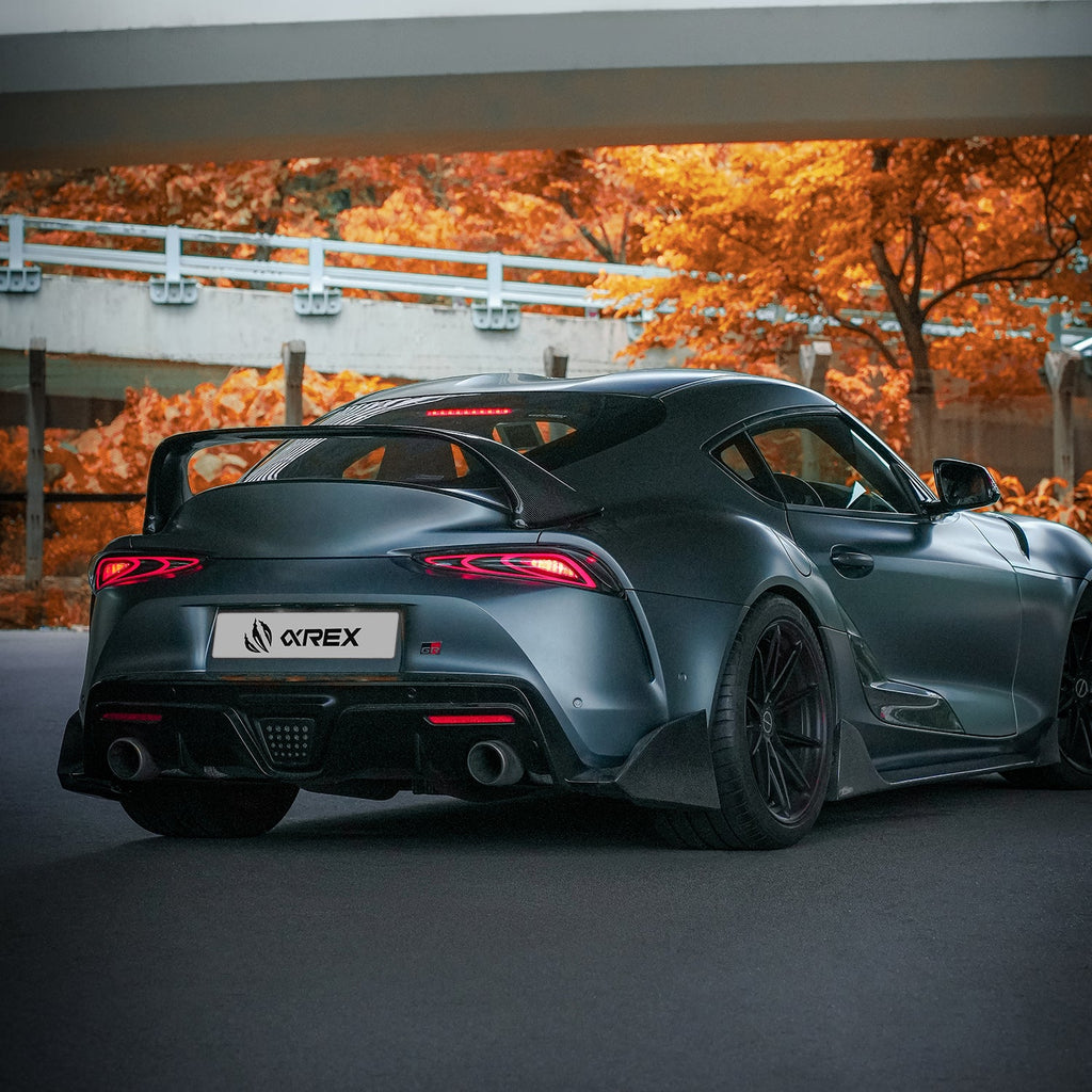 AlphaRex 20-26 Toyota Supra  FT-1 Style LUXX-Series LED Tail Lights Black Smoke