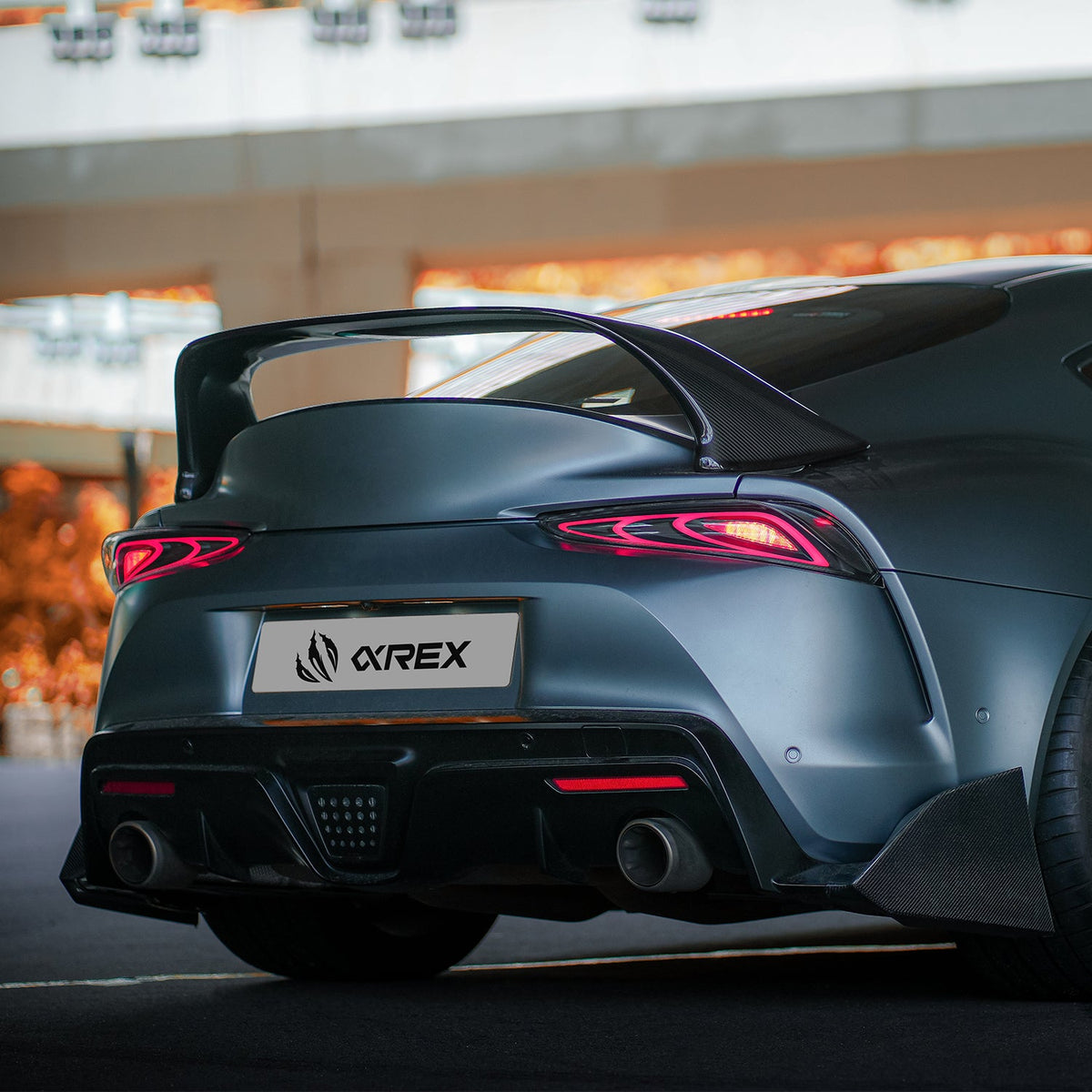 AlphaRex 20-26 Toyota Supra  FT-1 Style LUXX-Series LED Tail Lights Vivid Red