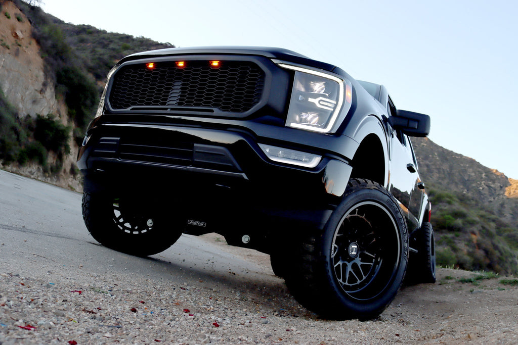 AlphaRex 21-23 Ford F150 / 21-23 Ford F150 Raptor LUXX-Series LED Projector Headlights Alpha-Black