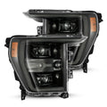 AlphaRex 21-23 Ford F150 / 21-23 Ford F150 Raptor LUXX-Series LED Projector Headlights Alpha-Black