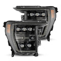 AlphaRex 21-23 Ford F150 / 21-23 Ford F150 Raptor NOVA-Series LED Projector Headlights Alpha-Black
