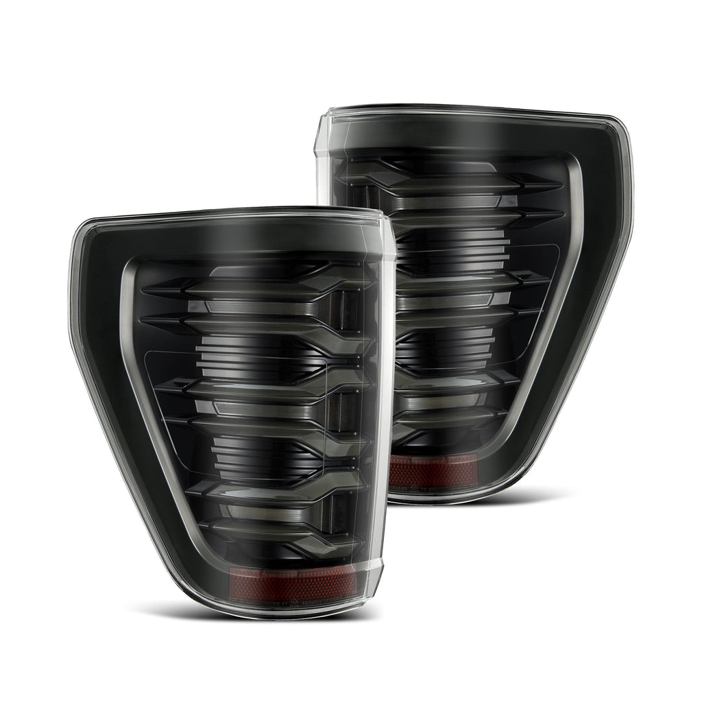 AlphaRex 21-23 Ford F150 LUXX-Series LED Tail Lights Alpha-Black