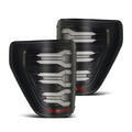 AlphaRex 21-23 Ford F150 LUXX-Series LED Tail Lights Black Smoke