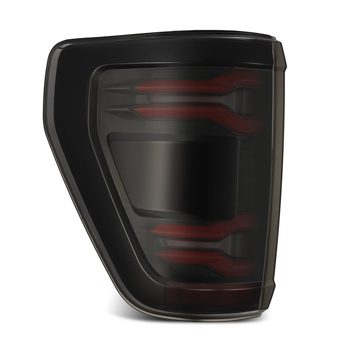 AlphaRex 21-23 Ford F150 (with BLIS) LUXX-Series LED Tail Lights Black-Red