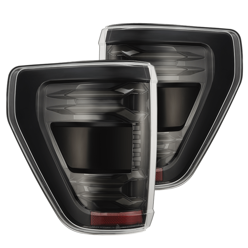 AlphaRex 21-23 Ford F150 (wth BLIS) LUXX-Series LED Tail Lights Alpha-Black