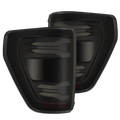 AlphaRex 24-26 Ford F150 / F150 Raptor LUXX-Series LED Tail Lights Black Smoke