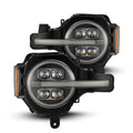 AlphaRex 21-26 Ford Bronco / 22-26 Bronco Raptor NOVA-Series LED Projector Headlights Black