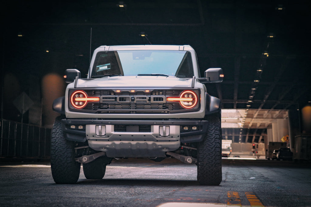 AlphaRex 21-26 Ford Bronco / 22-26 Ford Bronco Raptor NOVA-Series LED Projector Headlights Alpha-black
