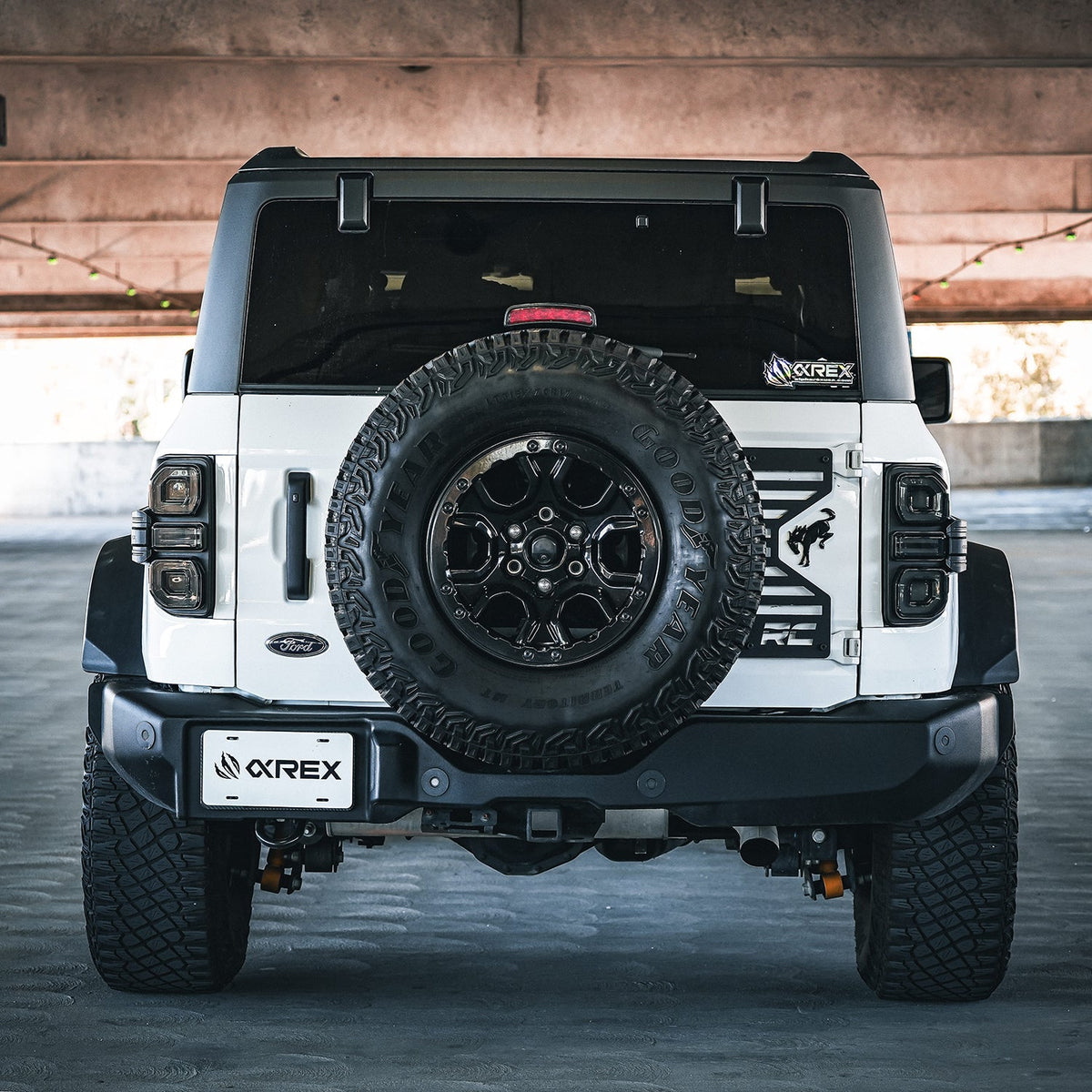 AlphaRex 21-26 Ford Bronco NOVA-Series Prismatic LED Tail Lights Black Smoke