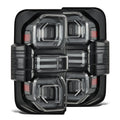 AlphaRex 21-26 Ford Bronco NOVA-Series Prismatic LED Tail Lights Black Clear