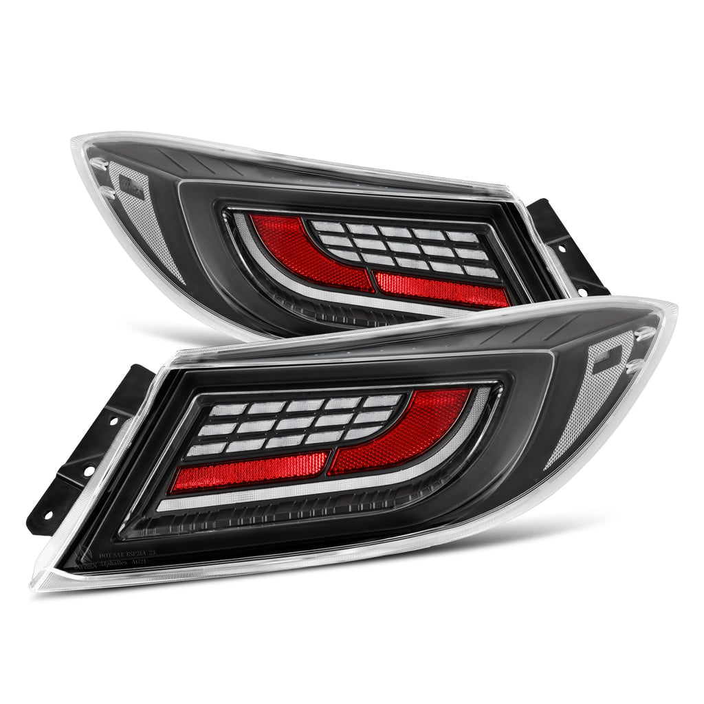 AlphaRex 21-26 Toyota GR86/Subaru BRZ LUXX-Series LED Tail Lights Black Clear