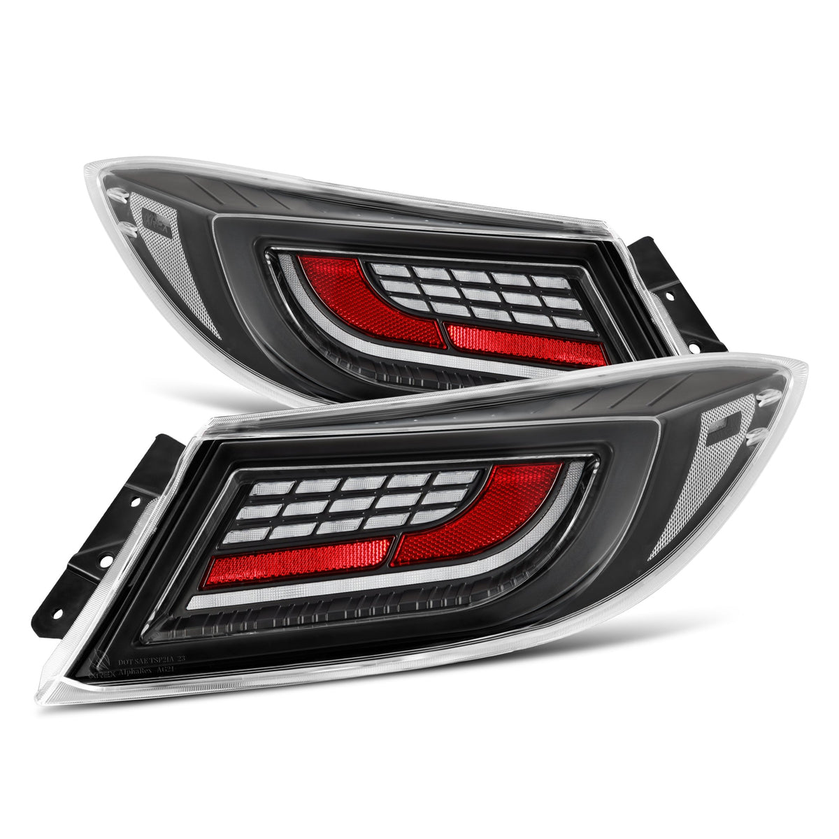 AlphaRex 21-26 Toyota GR86/Subaru BRZ LUXX-Series LED Tail Lights Black Clear