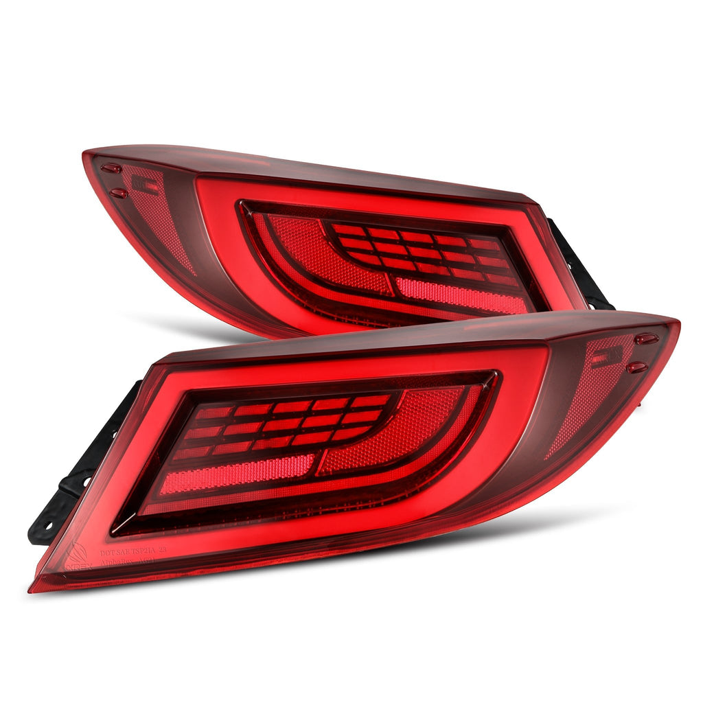 AlphaRex 21-26 Toyota GR86/Subaru BRZ LUXX-Series LED Tail Lights Vivid Red