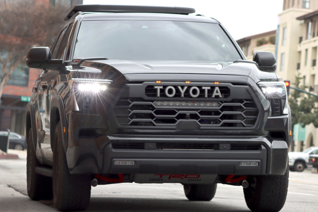 AlphaRex 22-26 Toyota Tundra/Sequoia NOVA-Series LED Projector Headlights Alpha-Black