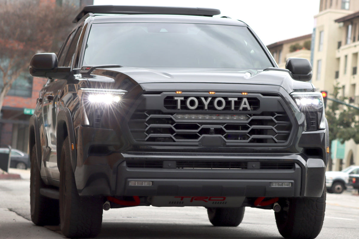 AlphaRex 22-26 Toyota Tundra/Sequoia NOVA-Series LED Projector Headlights Alpha-Black