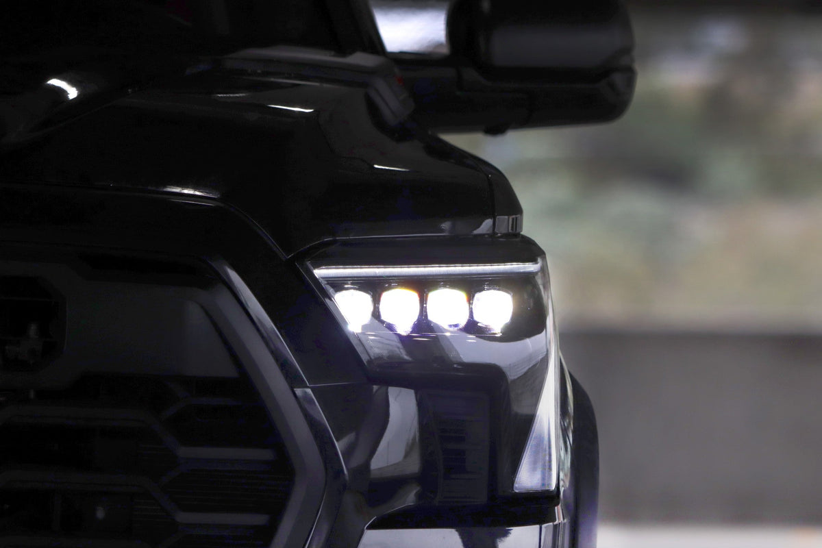 AlphaRex 22-26 Toyota Tundra/Sequoia NOVA-Series LED Projector Headlights Alpha-Black