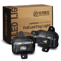 AlphaRex 22-26 GMC Serria 1500 DoubleTap Dual Color LED Projector Fog Lights