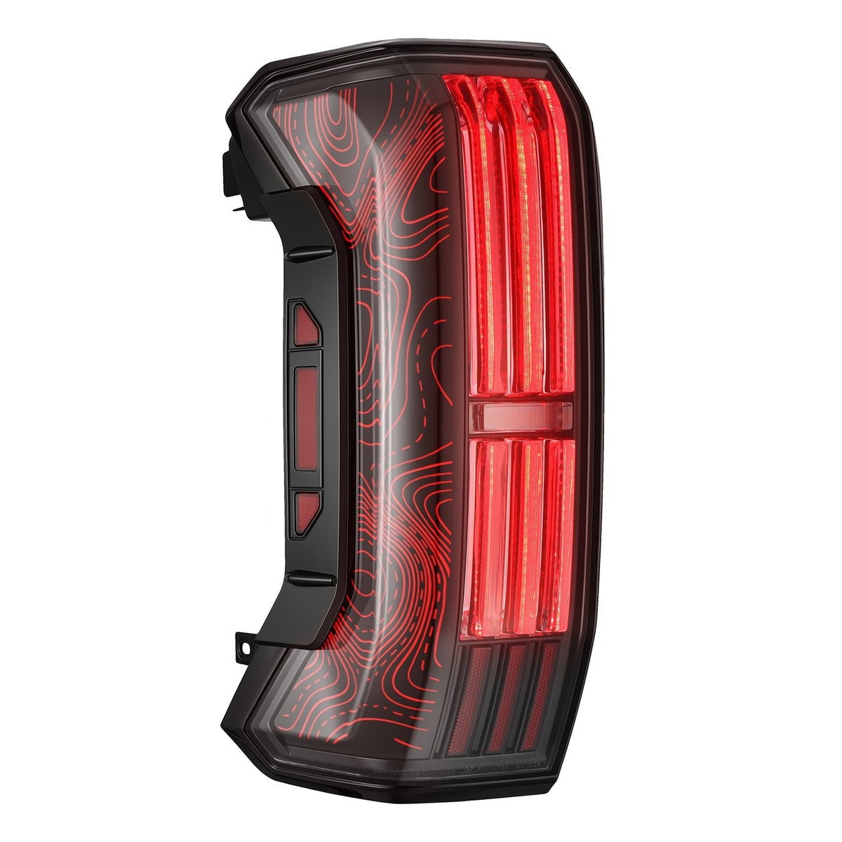 AlphaRex 22-26 Toyota Tundra TOPO-ETCH NOVA-Series Prismatic LED Tail Lights Black Clear