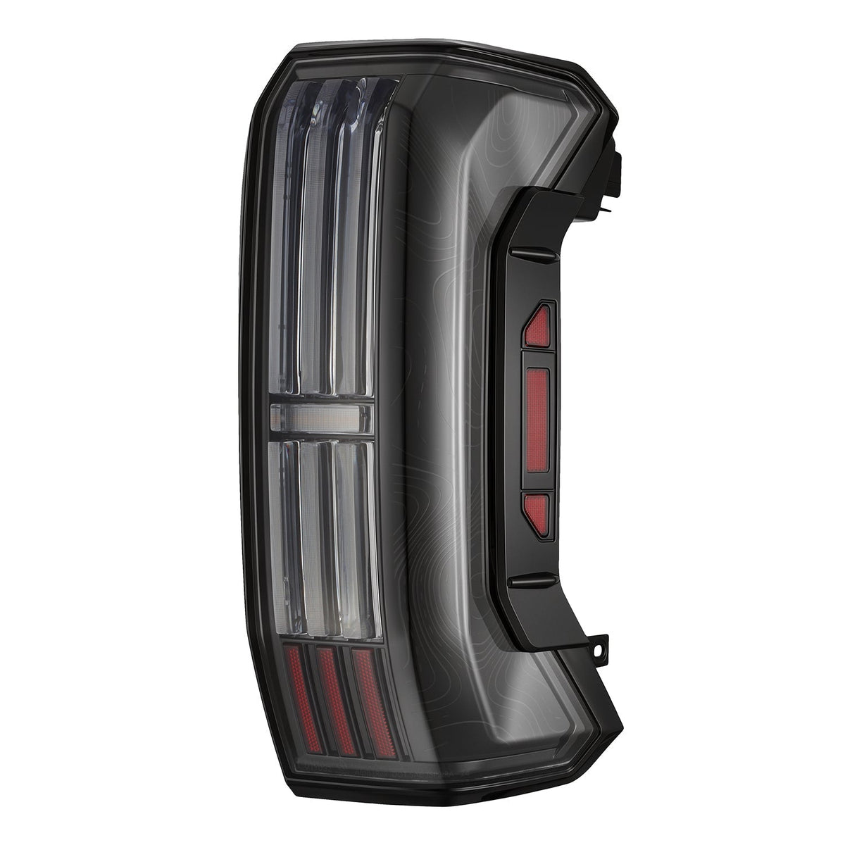 AlphaRex 22-26 Toyota Tundra TOPO-ETCH NOVA-Series Prismatic LED Tail Lights Black Clear