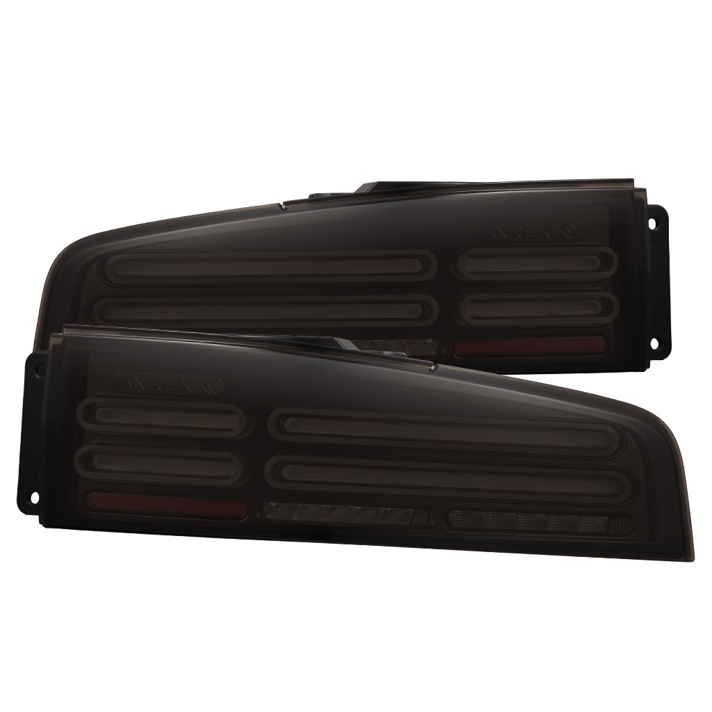 AlphaRex 23-26 Nissan Z Quad-Loop Style NOVA-Series Prismatic LED Tail Lights Black Smoke