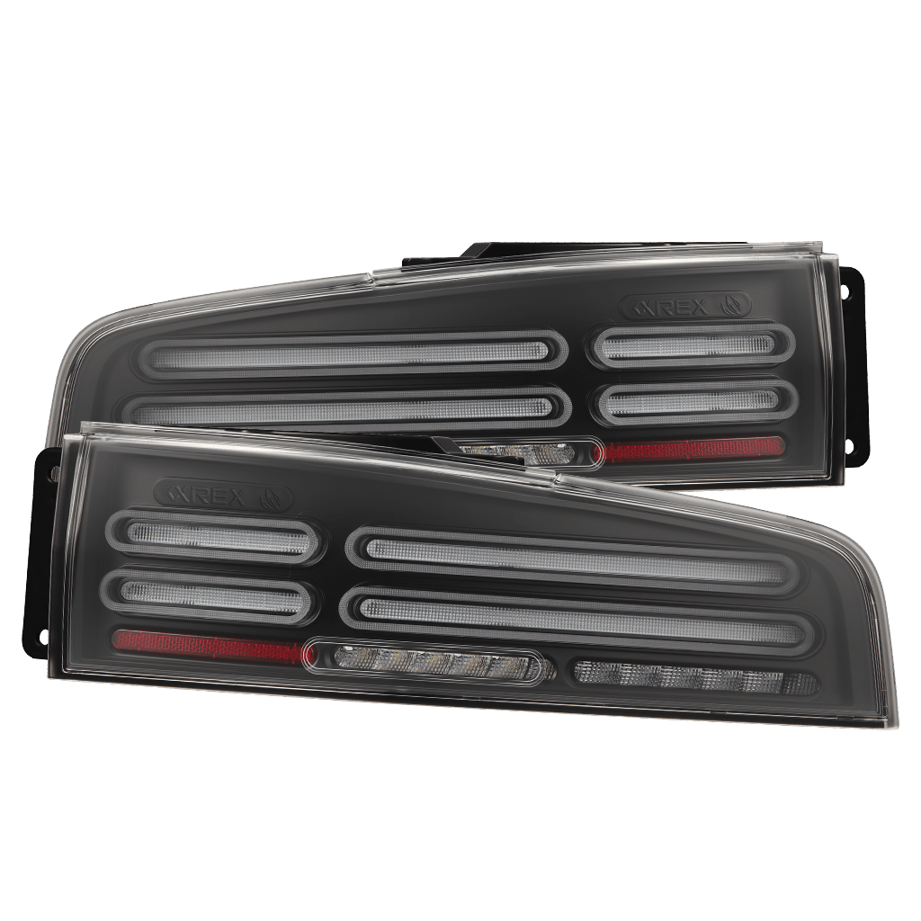 AlphaRex 23-26 Nissan Z Quad-Loop Style NOVA-Series Prismatic LED Tail Lights Black Clear