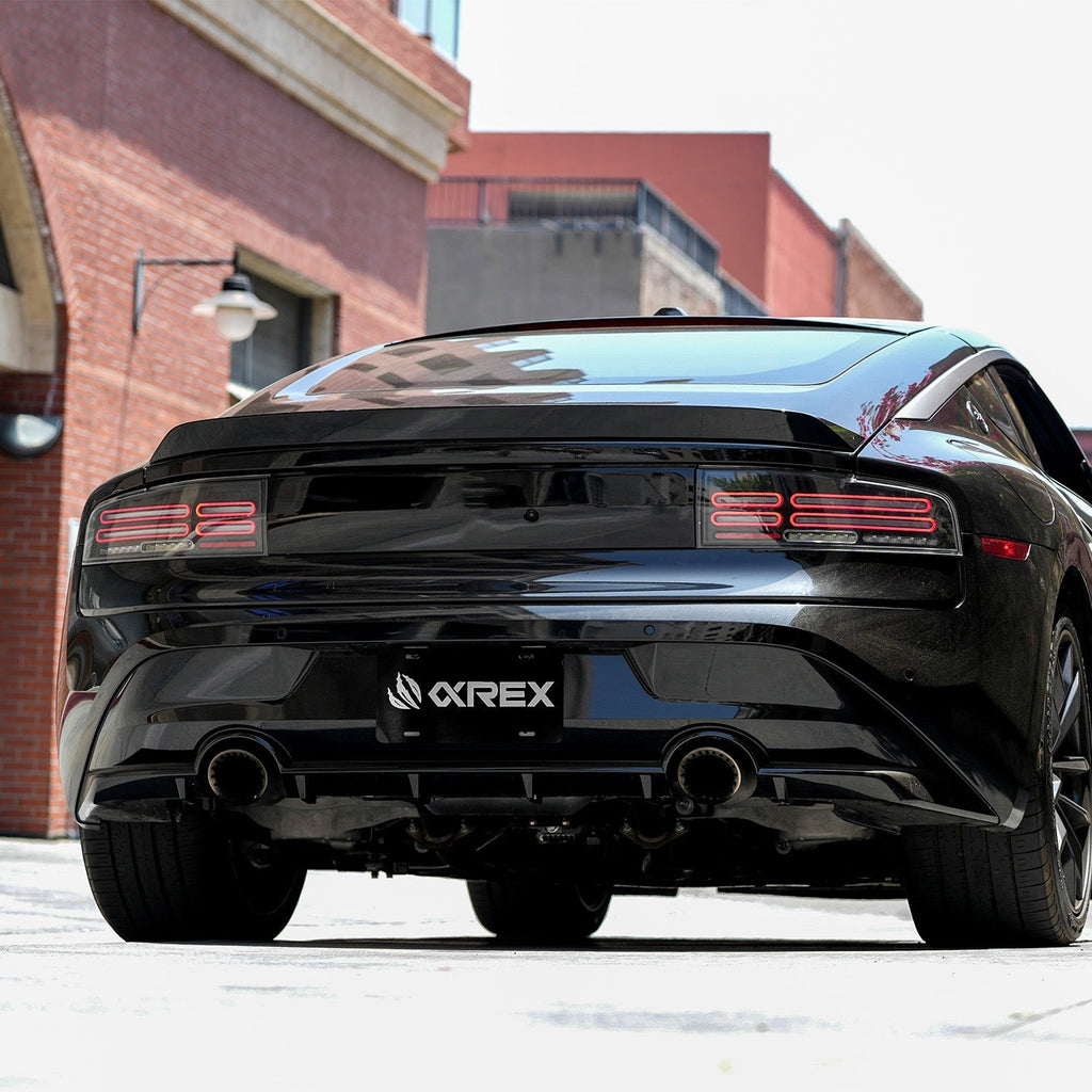 AlphaRex 23-26 Nissan Z Quad-Loop Style NOVA-Series Prismatic LED Tail Lights Black Clear