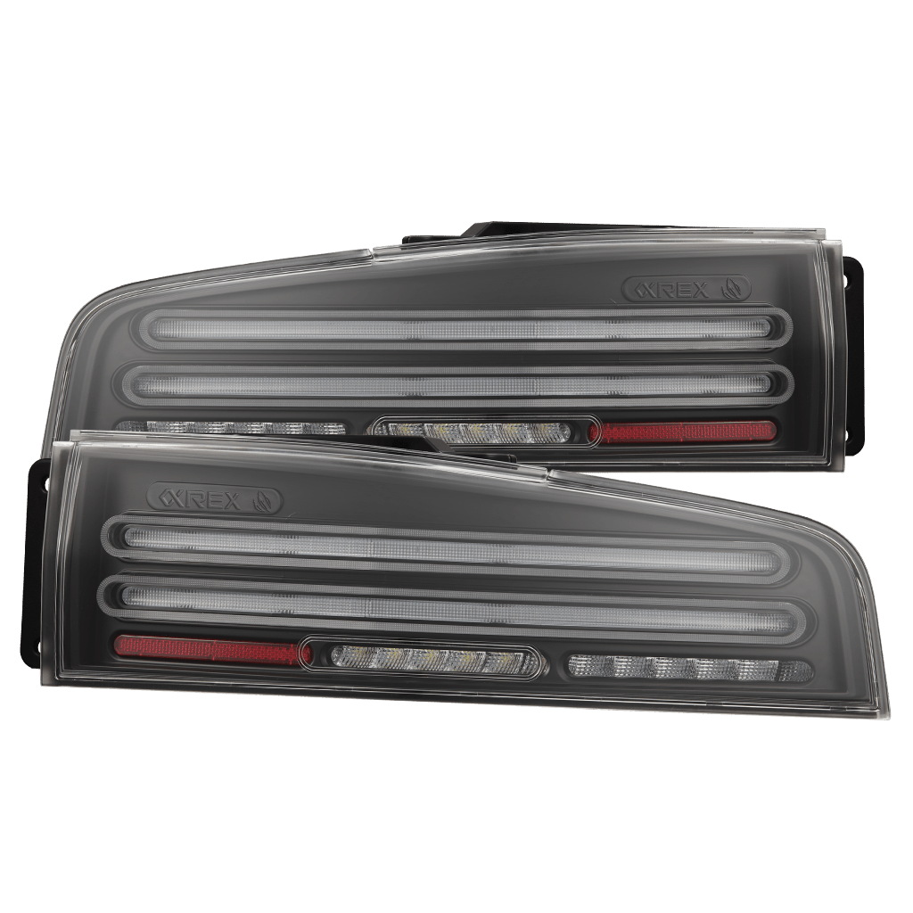 AlphaRex 23-26 Nissan Z Twin-Loop Style NOVA-Series Prismatic LED Tail Lights Black Clear