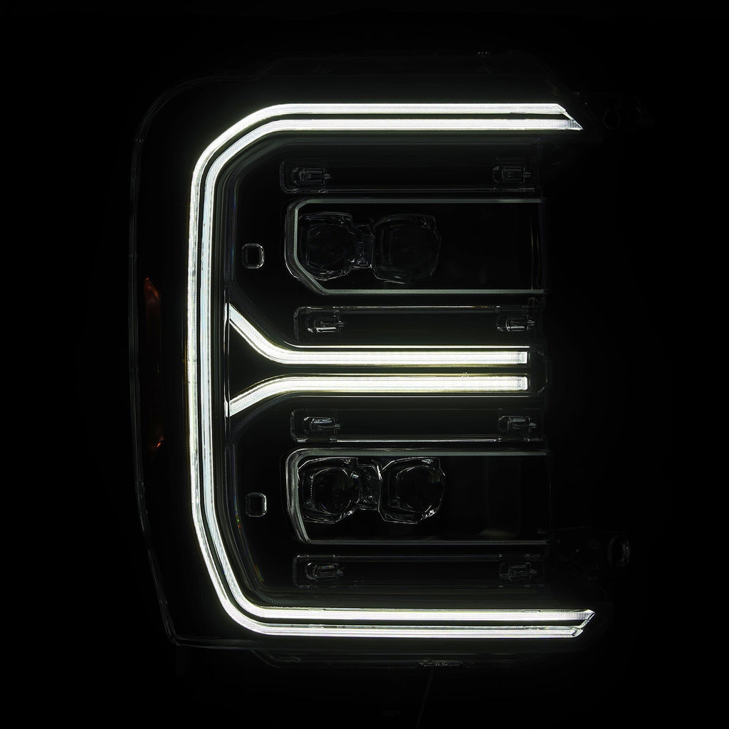 AlphaRex 23-26 Ford Super Duty NOVA-Series LED Projector Headlights Black