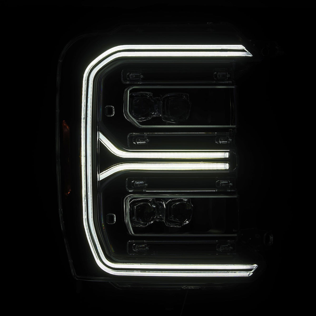 AlphaRex 23-26 Ford Super Duty NOVA-Series LED Projector Headlights Black