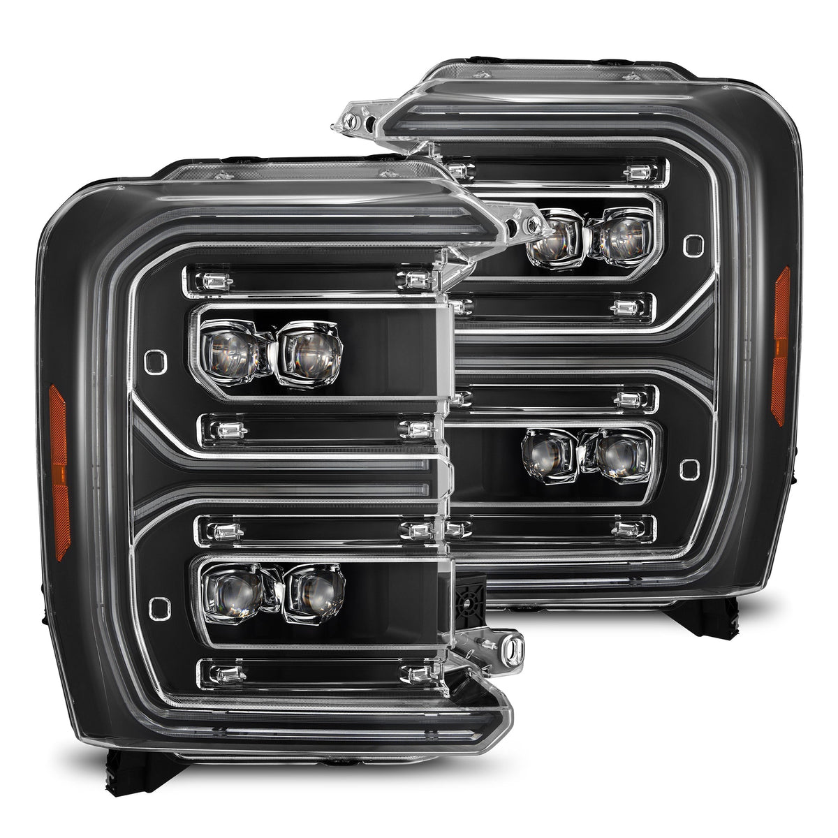 AlphaRex 23-26 Ford Super Duty NOVA-Series LED Projector Headlights Black