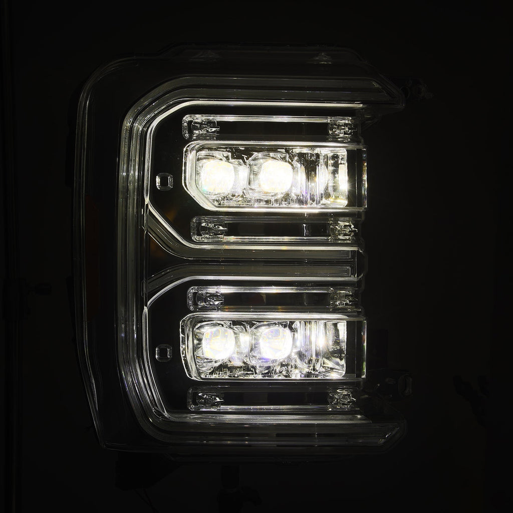 AlphaRex 23-26 Ford Super Duty NOVA-Series LED Projector Headlights Chrome