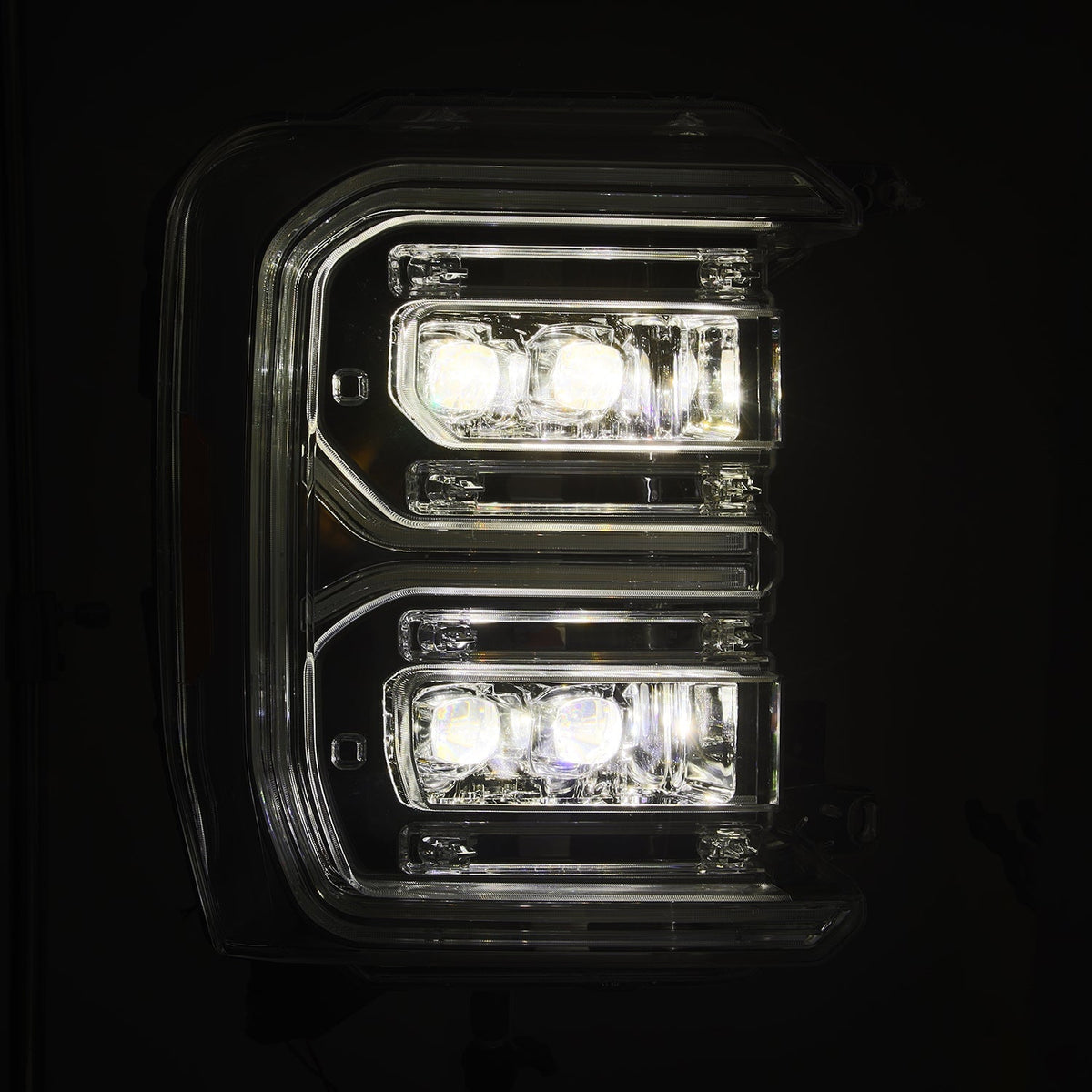 AlphaRex 23-26 Ford Super Duty NOVA-Series LED Projector Headlights Chrome