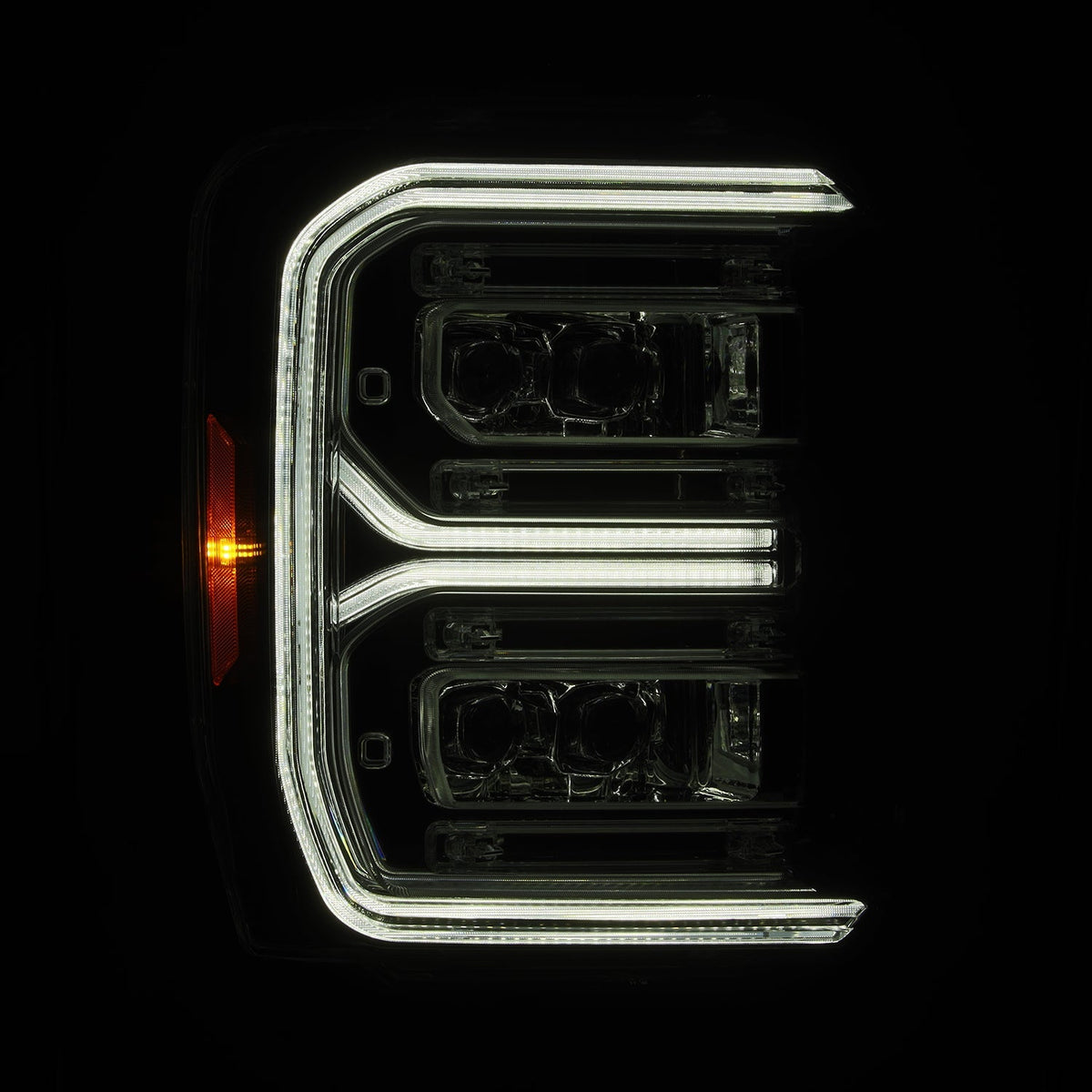 AlphaRex 23-26 Ford Super Duty NOVA-Series LED Projector Headlights Chrome
