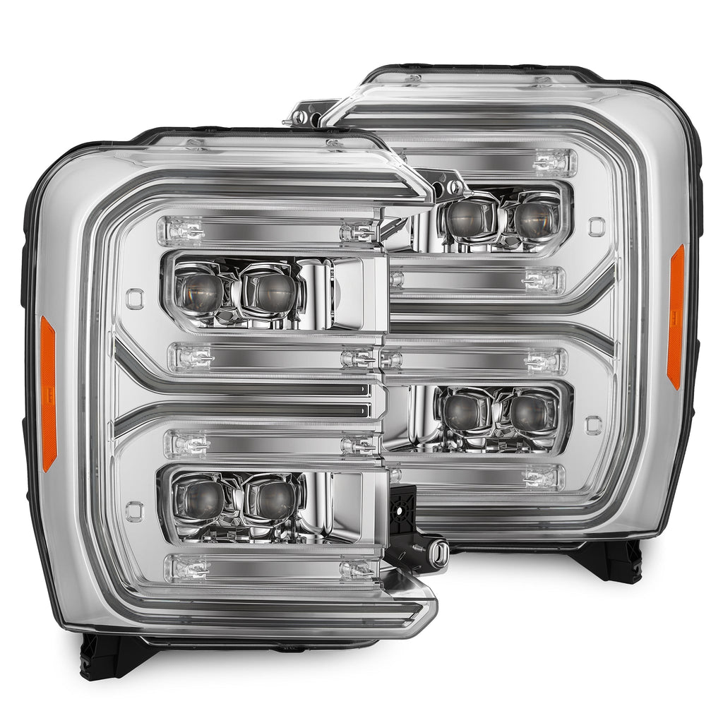 AlphaRex 23-26 Ford Super Duty NOVA-Series LED Projector Headlights Chrome