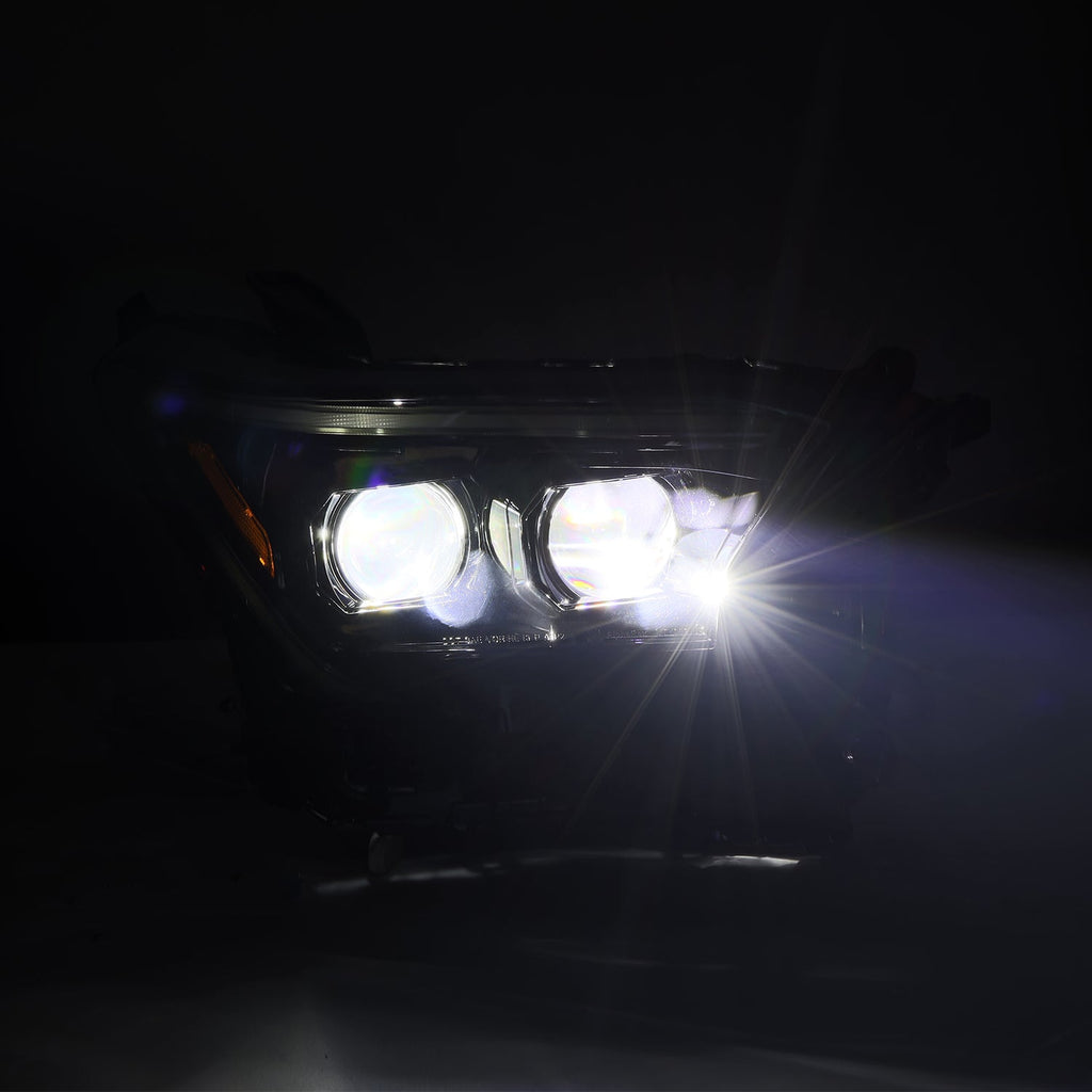 AlphaRex 24-26 Toyota Tacoma / 25-26 4Runner LUXX-Series LED Projector Headlights Black
