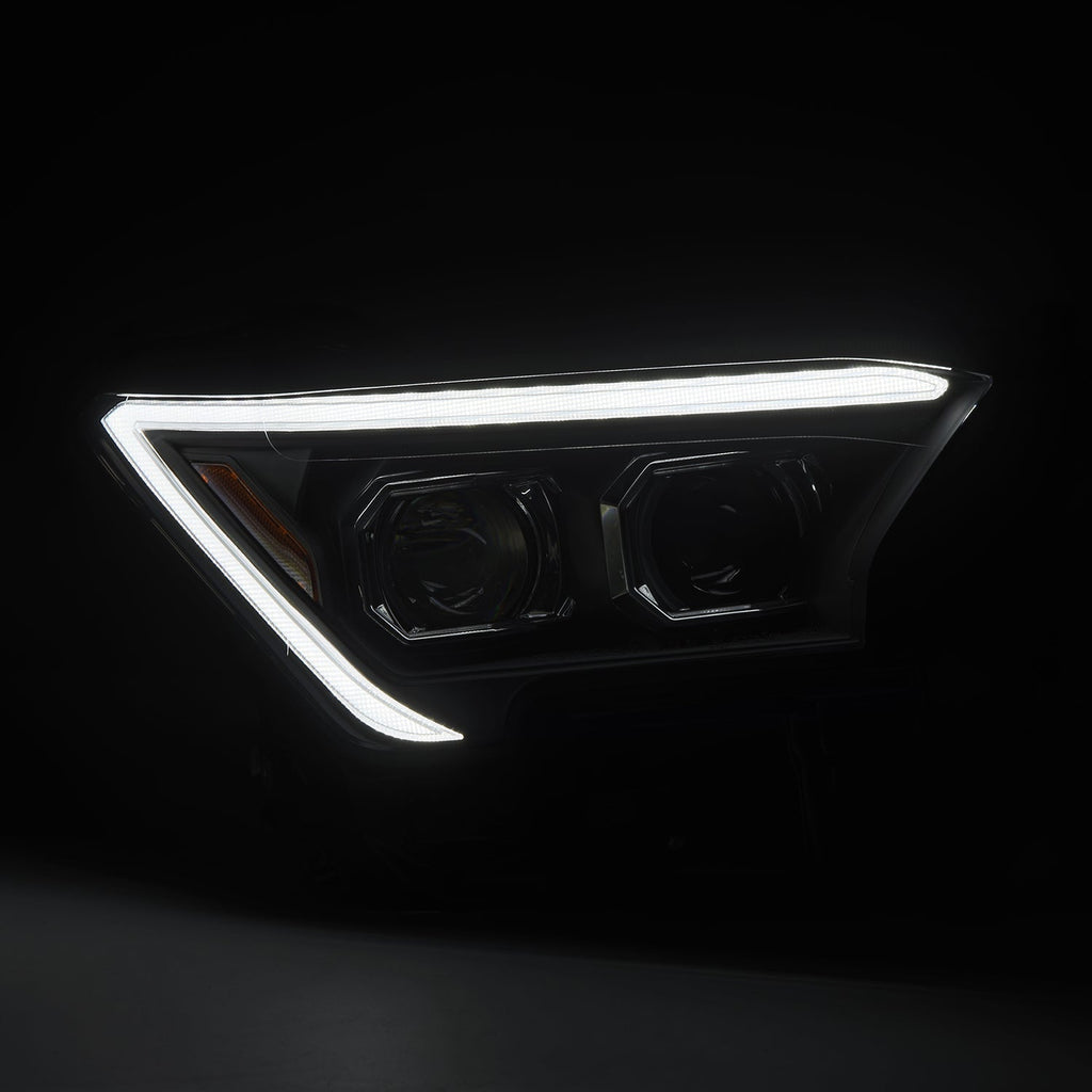 AlphaRex 24-26 Toyota Tacoma / 25-26 4Runner LUXX-Series LED Projector Headlights Black