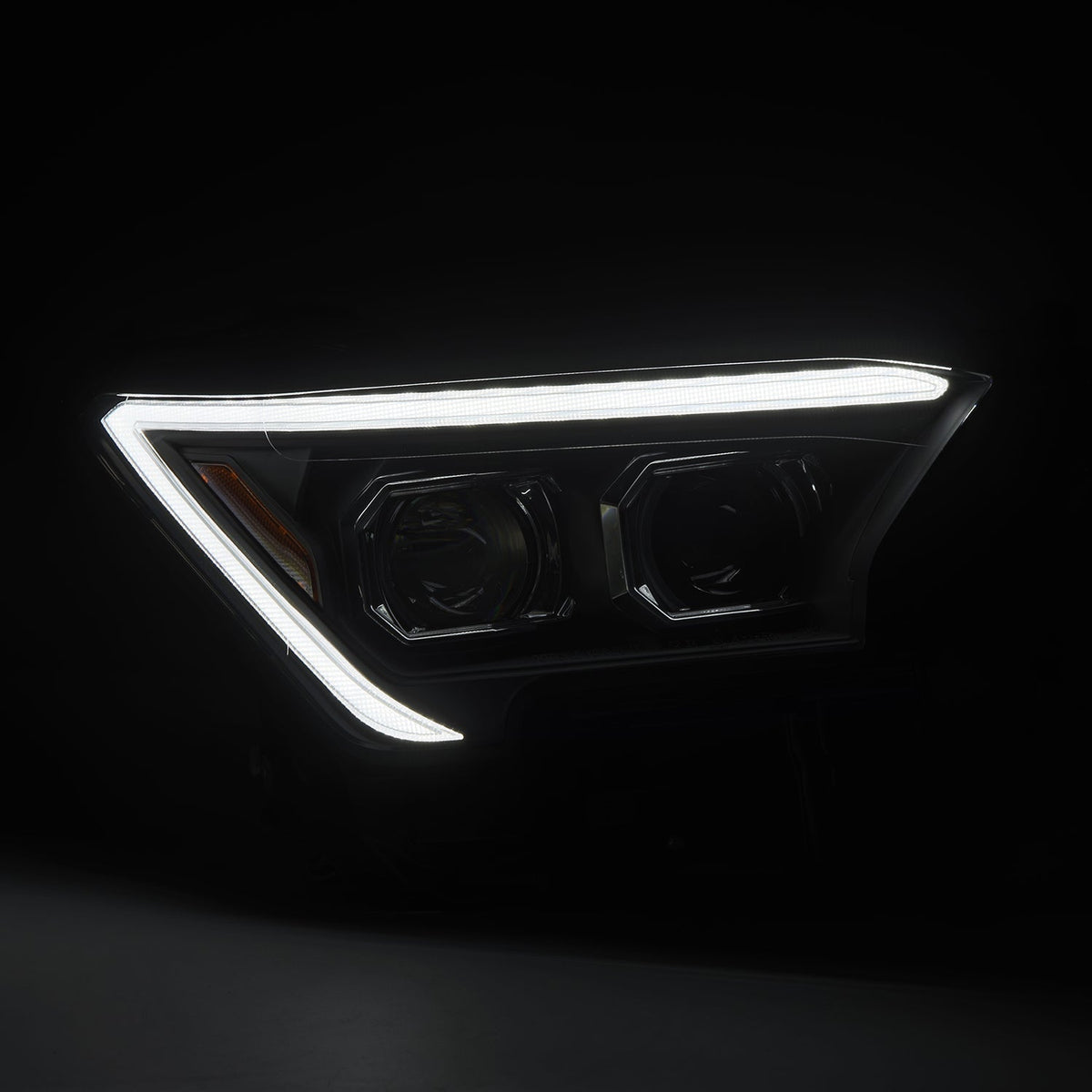 AlphaRex 24-26 Toyota Tacoma / 25-26 4Runner LUXX-Series LED Projector Headlights Black