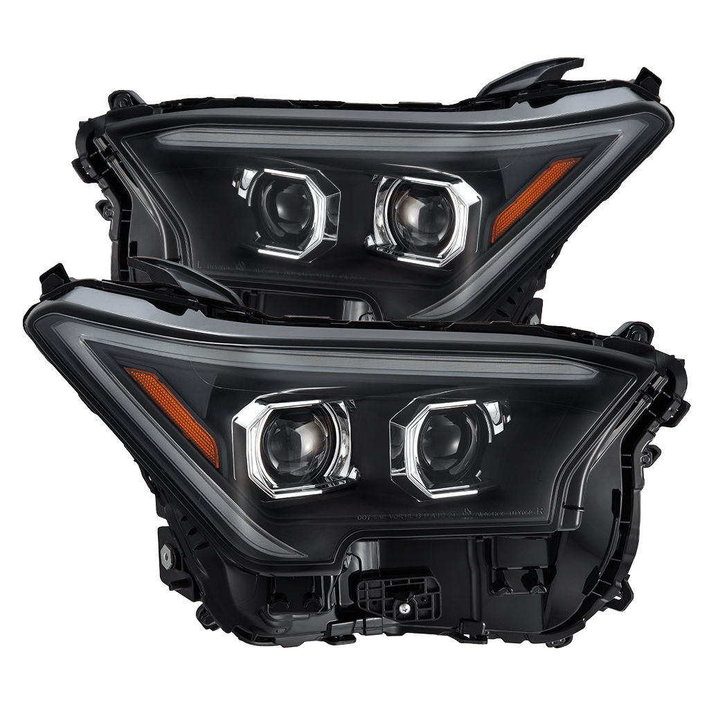 AlphaRex 24-26 Toyota Tacoma / 25-26 4Runner LUXX-Series LED Projector Headlights Black